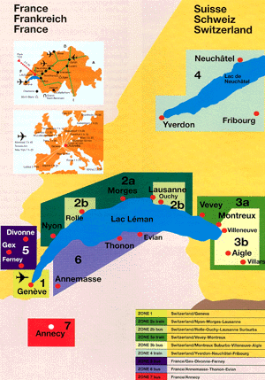 map of Zones