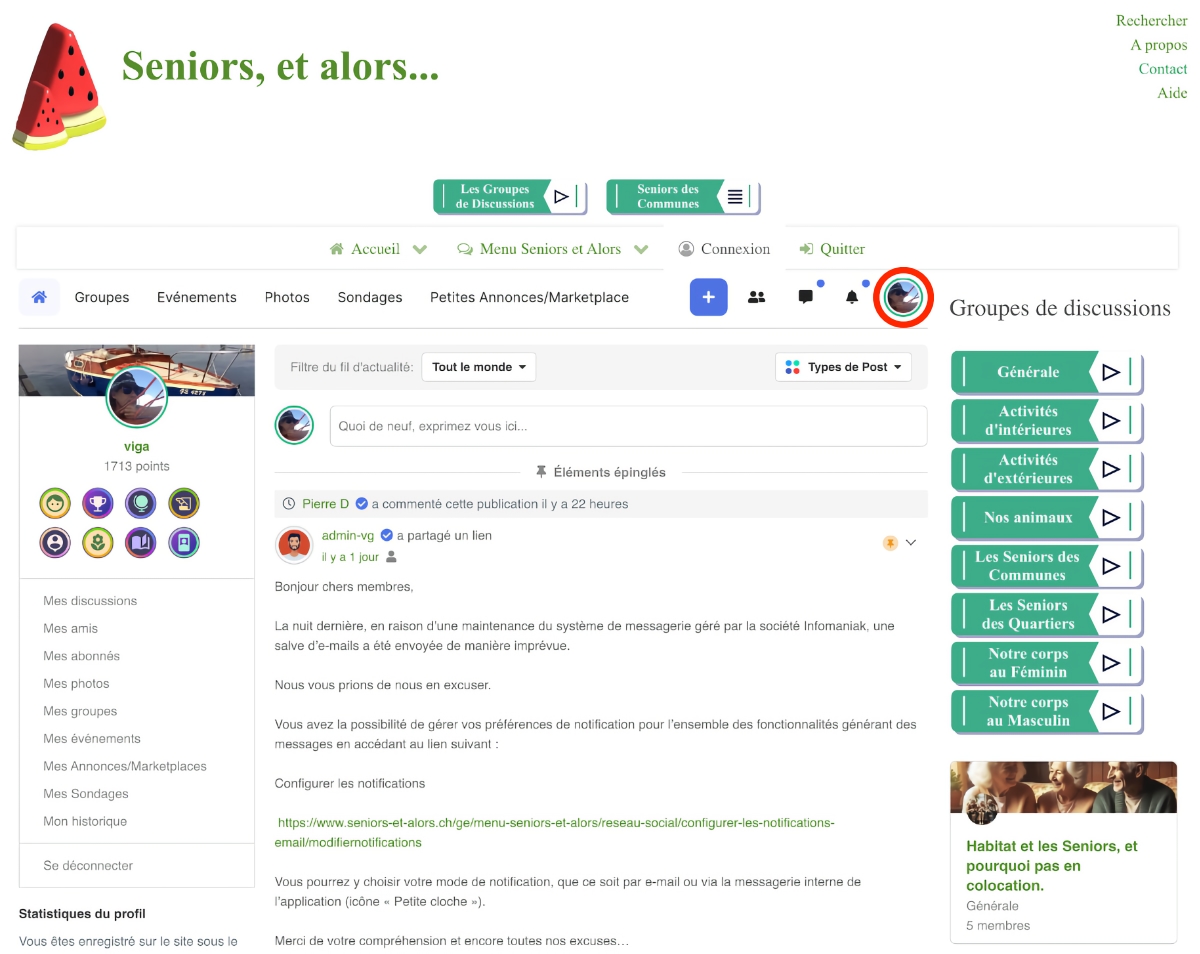 aide gérer notifications